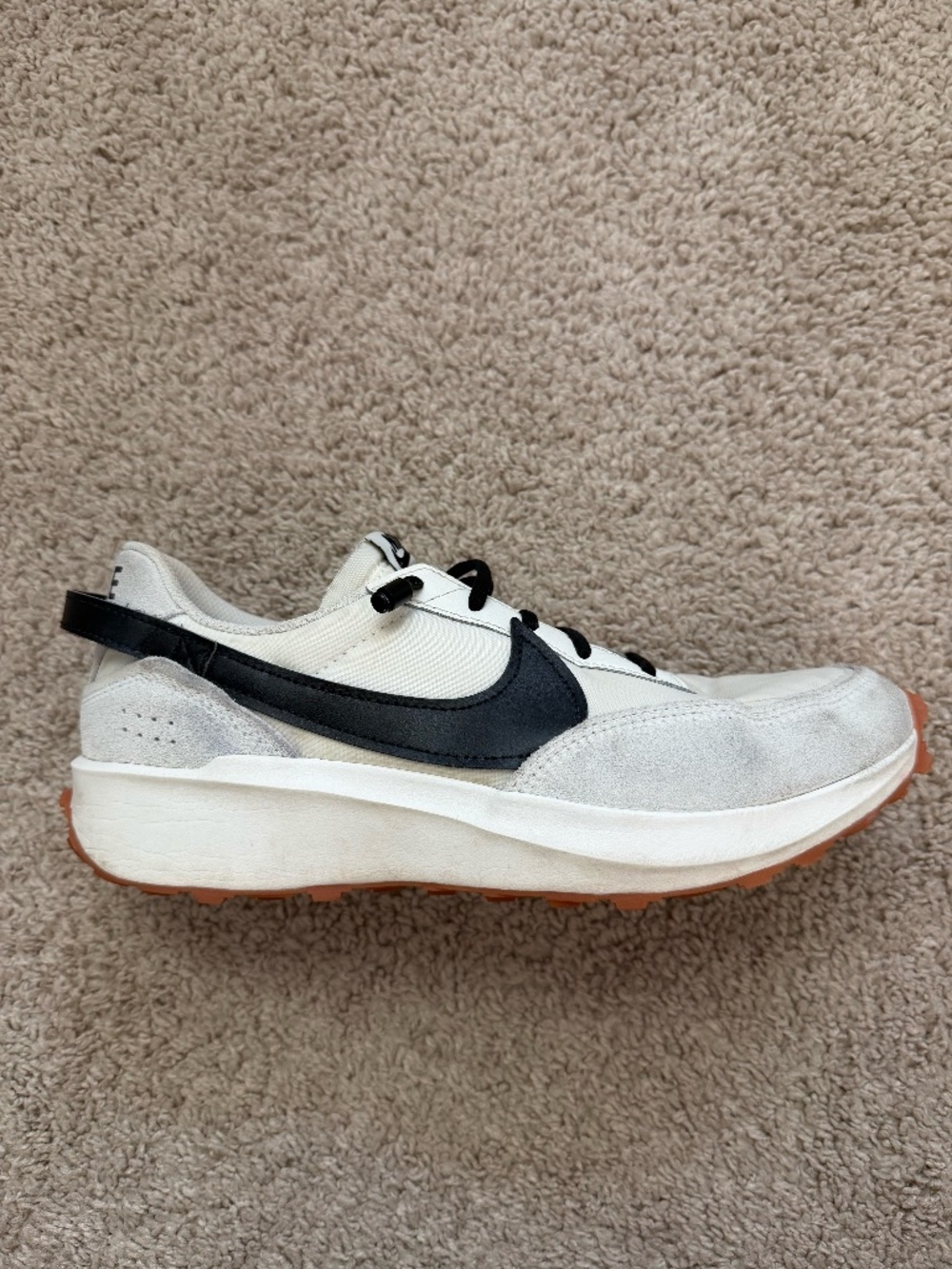 Nike Waffle Debut Womens Size 10 Sail Black Gum Retro Shoes DH9523-109